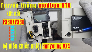 Truyền thông MODBUS RTU PLC FX3U, VX3U Với bộ điều khiển nhiệt HANYOUNG VX4