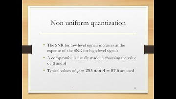Digital Communication - V4 - Nonuniform Quantization + Advantages of PCM + Line codes & D-encoding