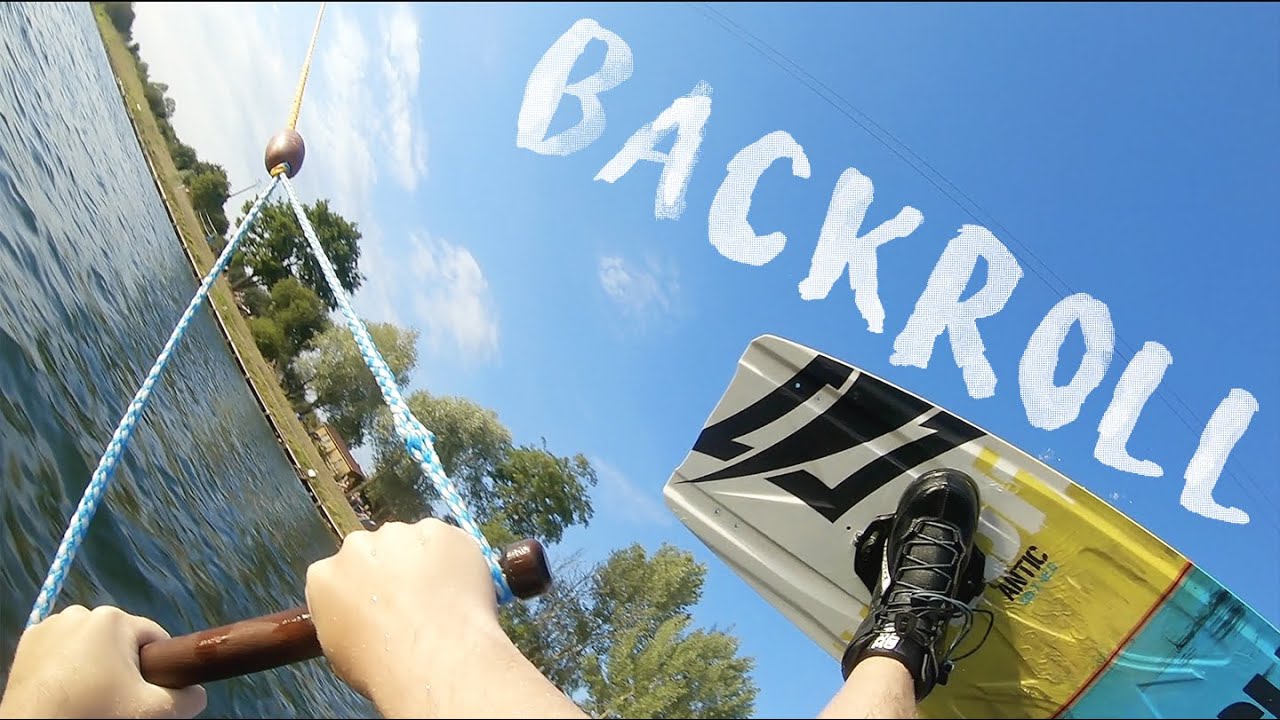 I LEARN HOW TO AIR BACKROLL WAKEBOARDING CABLE YouTube