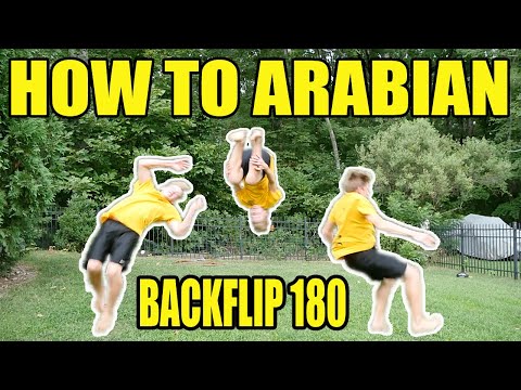 How to do an Arabian (Backflip 180) on Ground and Trampoline |BEST TUTORIAL| You can learn in only 5