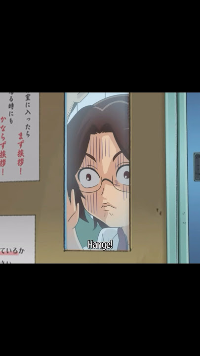 Hange scares Eren in AOT junior High 😂😂 #hangezoe #erenyeager  #attackontitanjuniorhigh