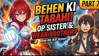 Behen Bani Don!( PART 7)😈My One-Hit Kill Sister: Isekai Mein Bhai-Behen Ki Tabahi!Best Anime Recap