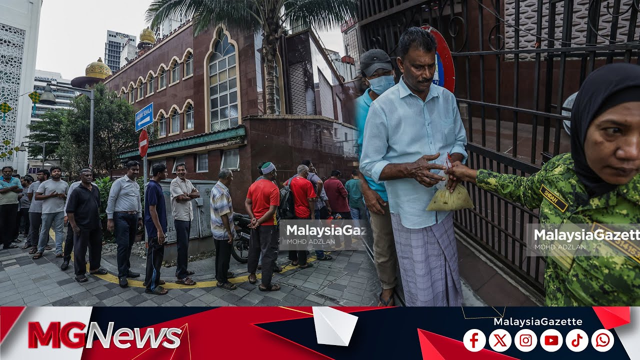 KONGSI REZEKI! Agihan Bubur Lambuk Di Masjid India Dapat Sambutan Hangat