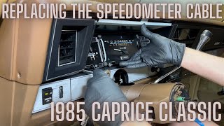 Replacing the speedometer cable on a 1985 Chevrolet Caprice Classic