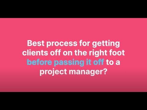 Project Management Best Practices: Start Clients on the Right Foot | VisualFizz - video from VisualFizz