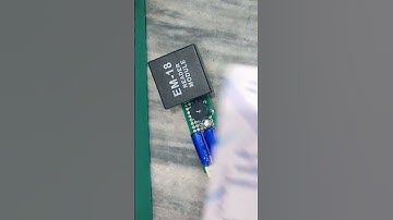 Testing the Rfid Card reader module EM 18