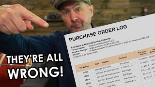 What are PURCHASE ORDERS actually used for