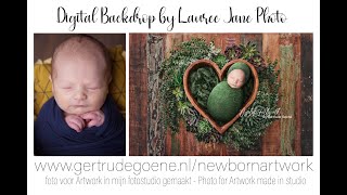 Newborn Digital Backdrop Composite tutorial