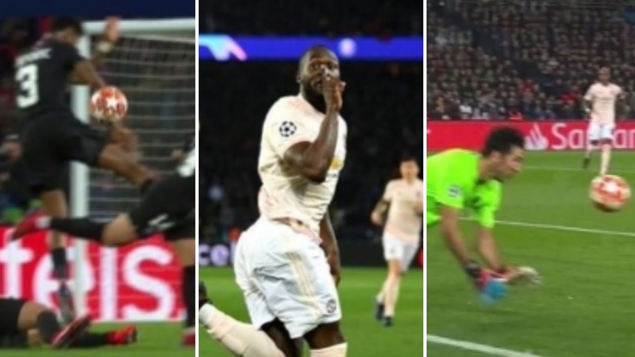 PSG 1-3 Manchester : PSG éliminé.. erreur Buffon et kehrer , lukaku ...