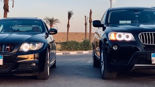 ‏Bmw X3xDrive35 vs bmw e90 330i stock  please like and subscribe for channel #x3.  #e90