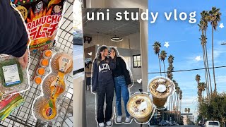 uni vlog ☕️🫧 productive cafe sessions, grocery shopping, interviews, watching kdrama