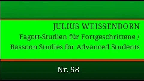 Julius Weissenborn, op. 8/2, Nr. 58