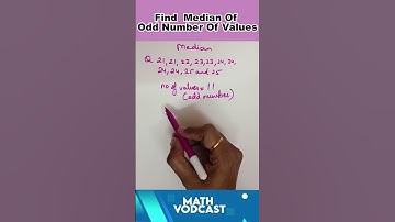 Median of odd number of values | CBSE | ICSE | Maths Examples