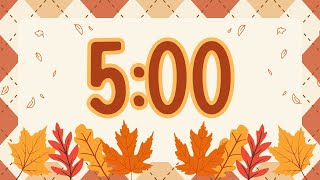 🍁 5-Minute Fall Countdown Timer – Autumn Leaves & Cozy Vibes ⏱️