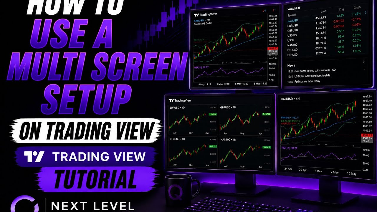 How to set up multiple charts in Trading View and use a Multi Screen ...