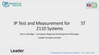 IP Test and Measurement for ST 2110 Systems