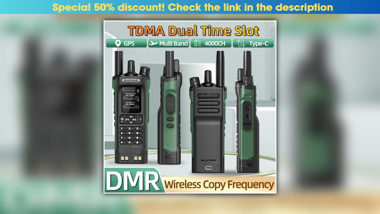 BAOFENG DMR DM32 DM32 Digital Walkie Talkie GPS Dual Mode Analog Dual Time Slot Air Band APRS