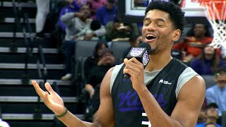 Dylan Cardwell sings All I Want For Christmas Is You to win Sacramento Kings Rookie Talent Show