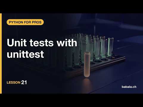Unit tests with unittest | Python for Pros #21