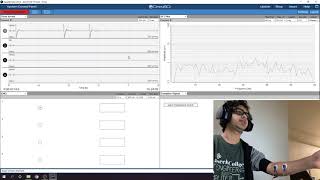 OpenBCI Setup test for muscle movement. Project: Prosthesis Control with brain waves -1