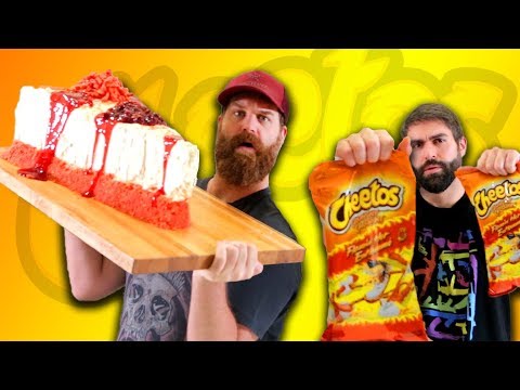 60lb Flamin' Hot Cheetos Cheesecake - Epic Meal Time