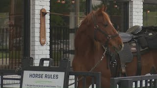 Local bar-goers immerse in jockey experience during Kentucky Derby