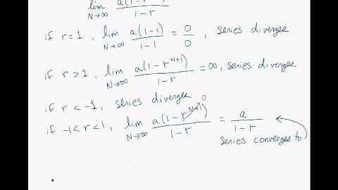 Infinite series part 2: geometric series