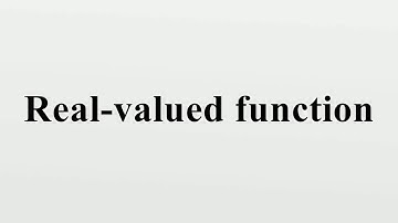 Real-valued function