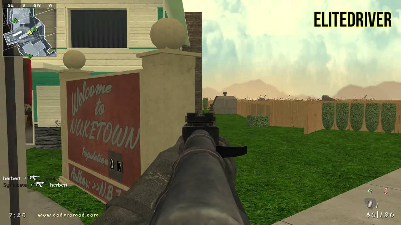CoD 4: Nuketown Custom Map ( Gameplay )