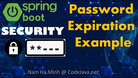 Spring Security Password Expiration Example