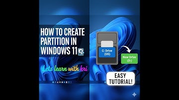 How to Create Partition in Windows 10 & Windows 11 | Create New Drive (Easy Tutorial)
