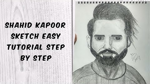 How to Draw Shahid Kapoor Sketch | Step by Step | Actor Pencil Sketch | Tutorial for beginners