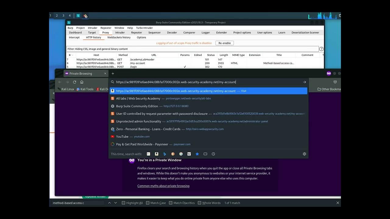 How to hack METHODBASED ACCESS CONTROL CAN BE CIRCUMVENTED Burp