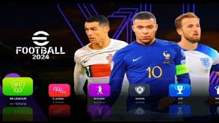 EFOOTBALL PES 2024 PPSSPP ANDROID OFFLINE|EDISI NATIONAL TEAM|UPDATE NEW MENU &REAL FACE|GRAFIK HD
