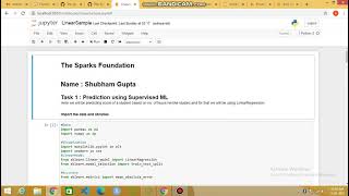 Task1-Prediction using Supervised ML