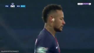 Neymar Incredible Rainbow Flick After Being Kicked 3 Times