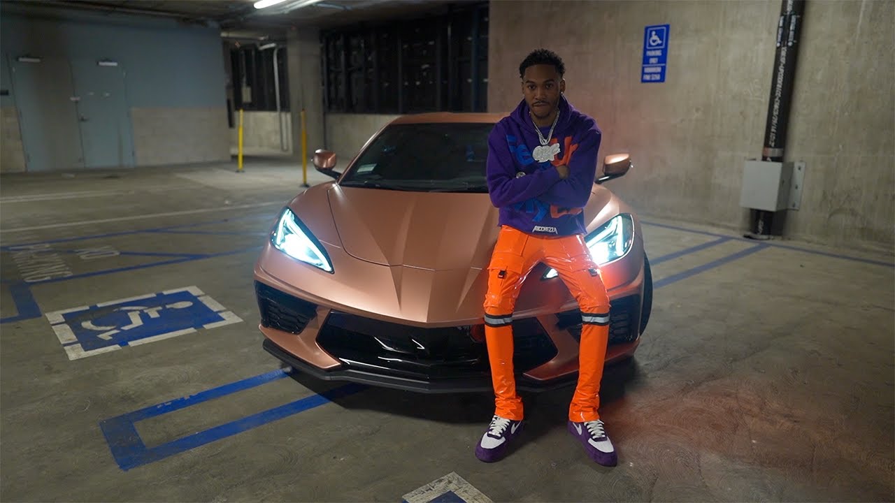 I WRAPPED MY 2023 C8 CORVETTE IN ROSE GOLD | Mac Mula Vlogs - YouTube