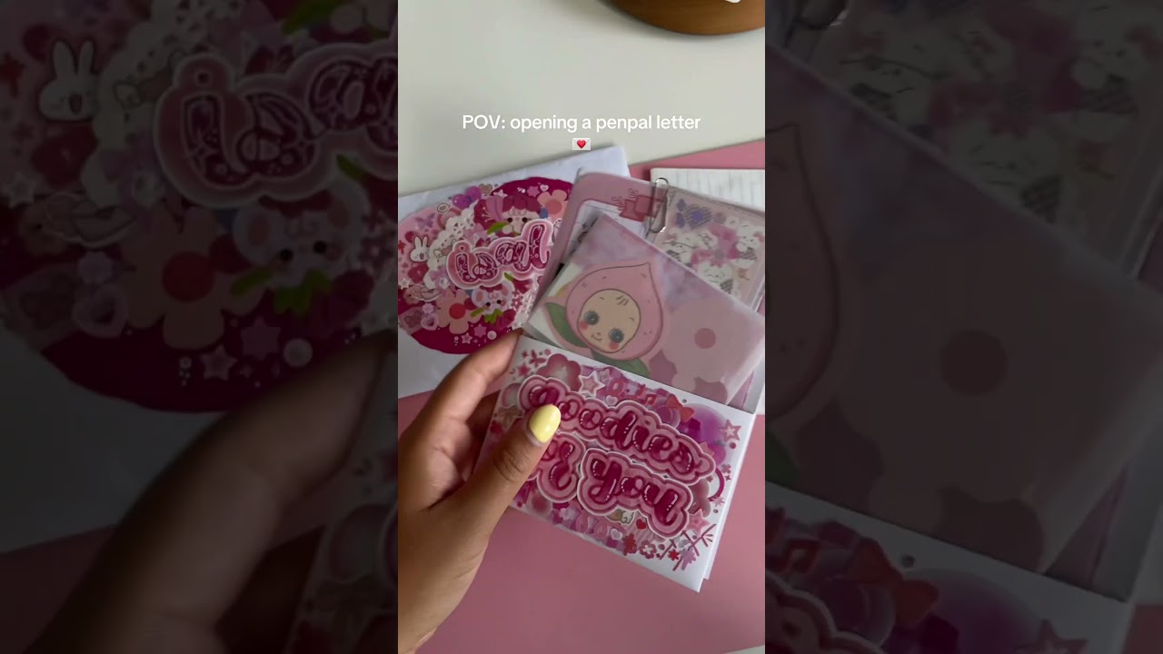 pov: opening my penpal letter 