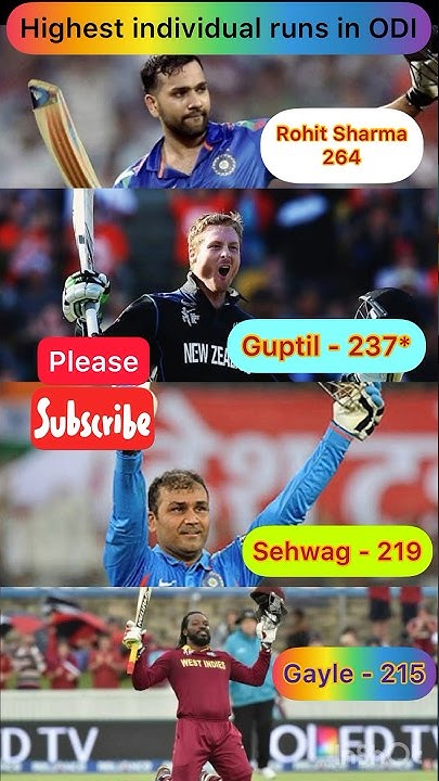 Highest Individual Runs In Odi Cricket Highest individual runs in ODI match #rohitsharma #cricket #cricketnews