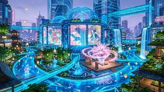 Frutiger Aero Hologram Music Theater 4K | Calm Ambient Music | Early 2000s Nostalgia screenshot 5