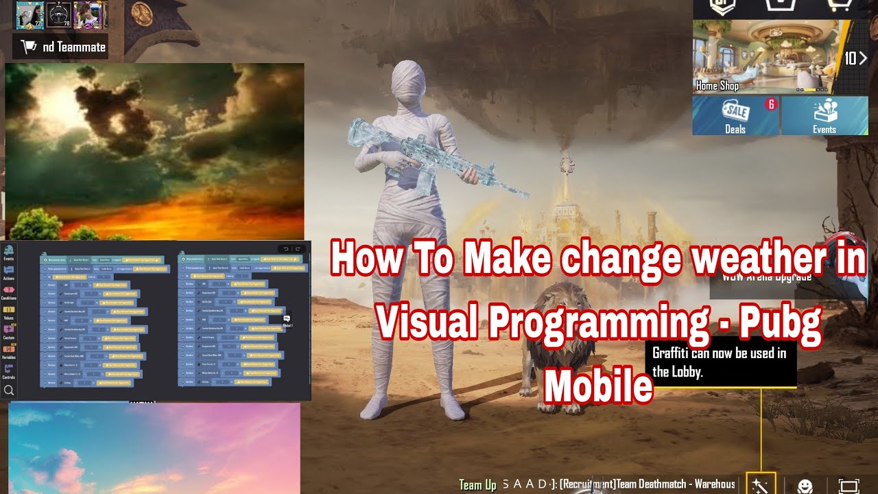 How To Make change weather in Visual Programming - Pubg Mobile