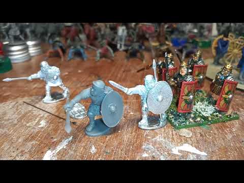 Figurines Celtes Warlord Games - 40 Guerriers En Plastique 28 Mm, Pour Jeux De Guerre (Hail Caesar), Non Peints