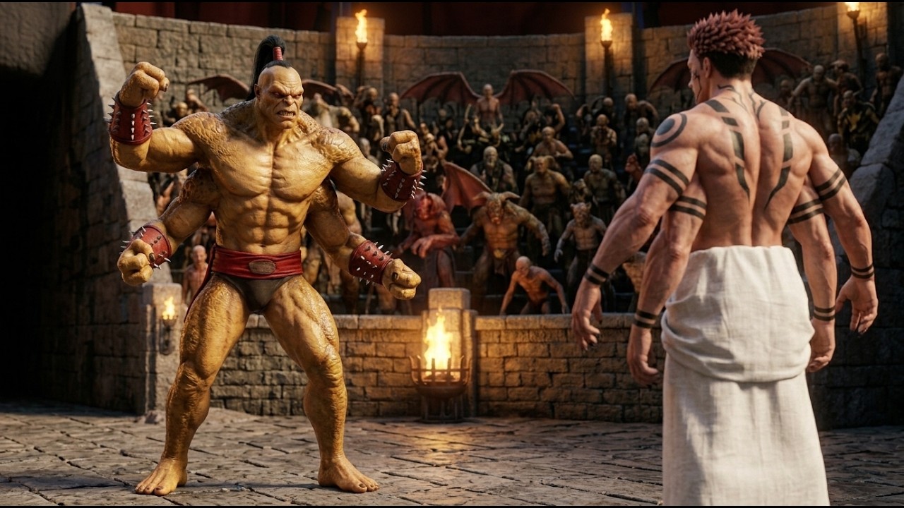 The SCARIEST Four-Armed King | Mortal Kombat Crossover - YouTube