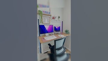 My new desk set up 🤣✨ | #uxdesigner #softwareengineer #desksetup