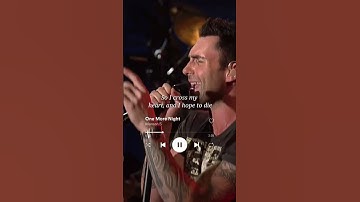 Thumbnail of One more Night lyrics ---- Maroon 5