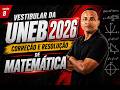 Vestibular da UNEB 2026 – Correção e Resolução de Matemática