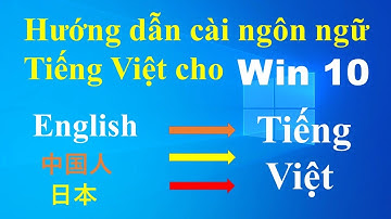 HƯỚNG DẪN CÀI ĐẶT NGÔN NGỮ TIẾNG VIỆT CHO WIN 10