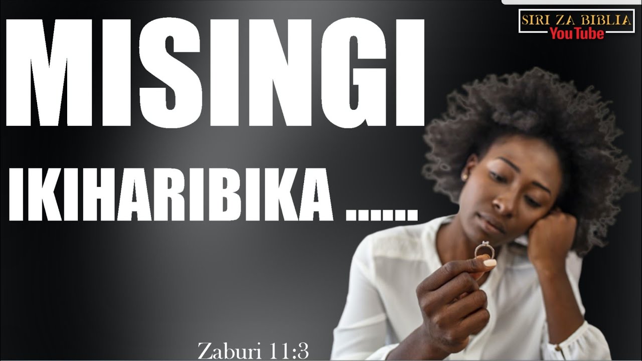 KAMA MISINGI IKIHARIBIKA,MWENYE HAKI ATAFANYA NINI??