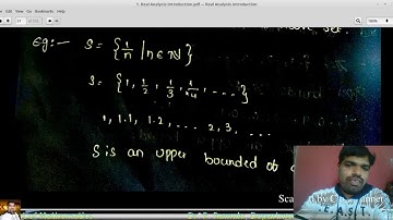 Real Analysis Lecture 4 on Bounded Sets