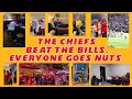 THE KANSAS CITY CHIEFS BEAT THE BUFFALO BILLS. EVERYONE GOES NUTS. (Fan Reactions)